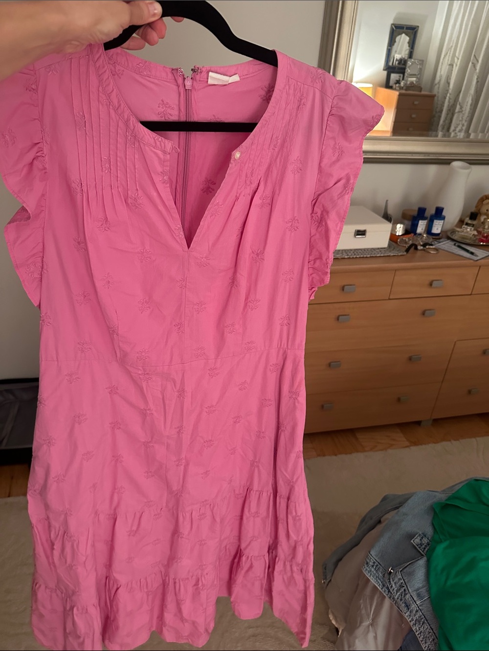 GAP Pink Ruffled Tiered Maxi Dress - Picture 6 of 8